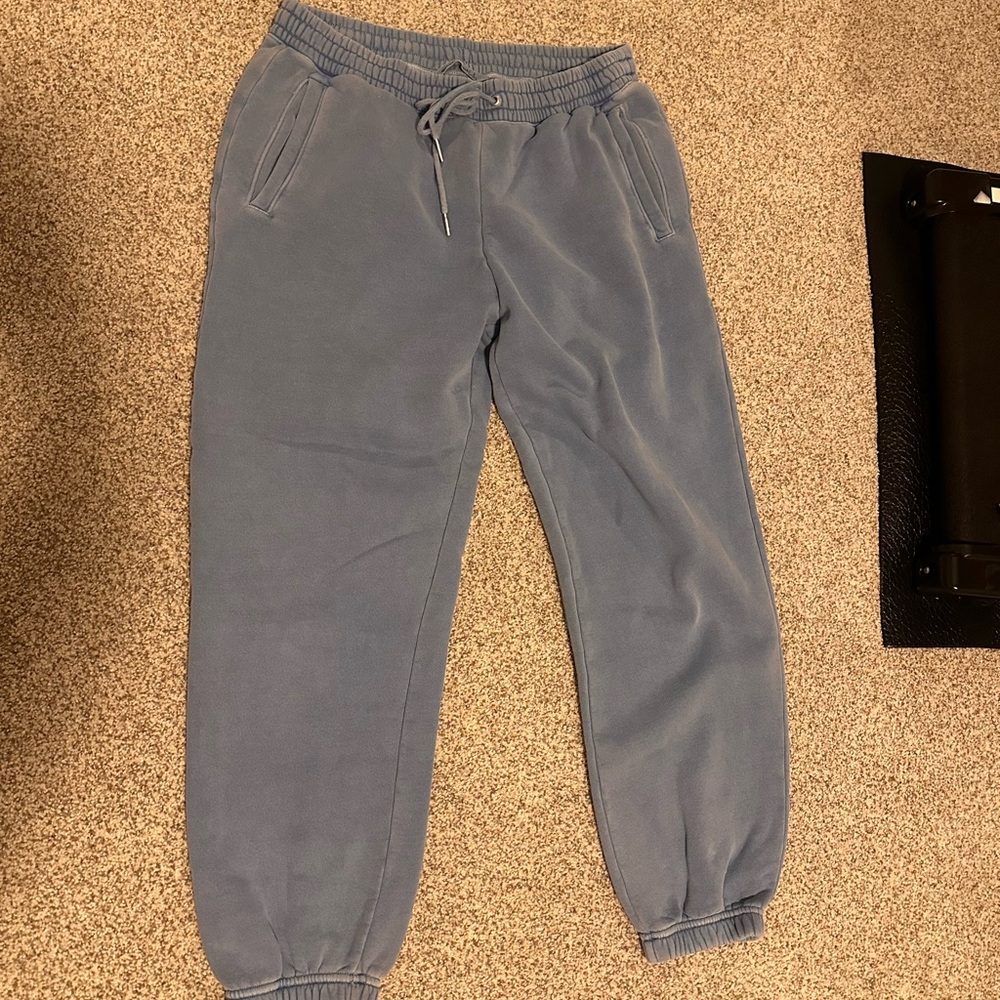 Abercrombie & Fitch Light Blue Fleece Joggers